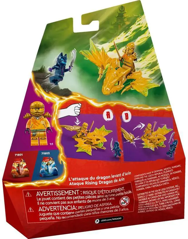 Alt view image 4 of 5 - international version ninjago Series 71803 Arin's Rising Dragon Strike Number of parts 27 Suitable for age 6+ toy building blocks