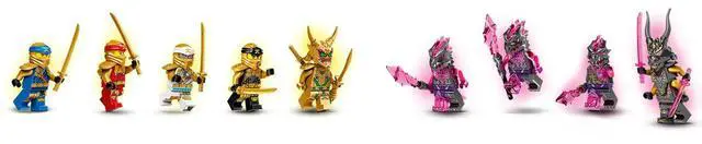 Alt view image 4 of 5 - international version ninjago Series 71774 Lloyds Golden Ultra Dragon Number of parts 989 Suitable for age 9+ toy building blocks