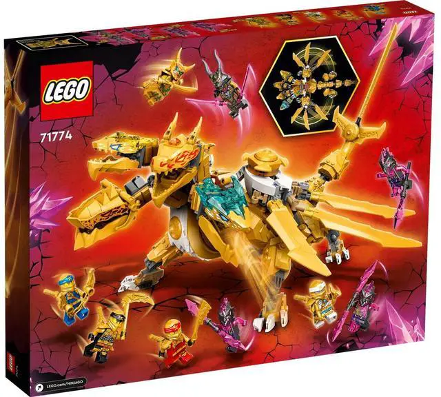 Alt view image 5 of 5 - international version ninjago Series 71774 Lloyds Golden Ultra Dragon Number of parts 989 Suitable for age 9+ toy building blocks