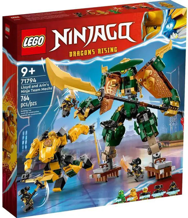 Alt view image 2 of 5 - international version ninjago Series 71794 Lloyd and Arin's Ninja Team Mechs Number of parts 764 Suitable for age 9+ toy building blocks