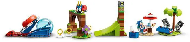 Alt view image 4 of 5 - international version sonic the hedgehog Series 76990 Sonic's Speed Sphere Challenge Number of parts 292 Suitable for age 6+ toy building blocks