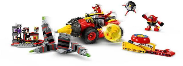 Alt view image 3 of 5 - international version sonic the hedgehog Series 76999 Super Sonic vs. Egg Drillster Number of parts 590 Suitable for age 8+ toy building blocks
