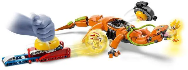 Alt view image 4 of 5 - international version sonic the hedgehog Series 77003 Super Shadow vs. Biolizard Number of parts 419 Suitable for age 9+ toy building blocks