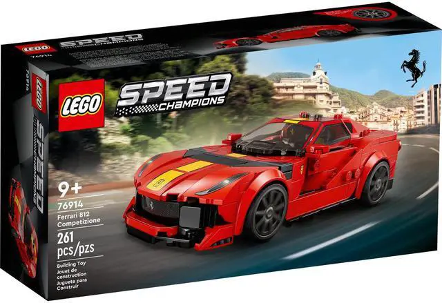 Alt view image 2 of 5 - international version speed champions Series 76914 Ferrari 812 Competizione Number of parts 261 Suitable for age 9+ toy building blocks