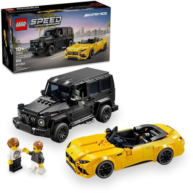 Alt view image 2 of 5 - international version speed champions Series 76924 Mercedes-AMG G 63 & Mercedes-AMG SL 63 Number of parts 808 Suitable for age 10+ toy building blocks