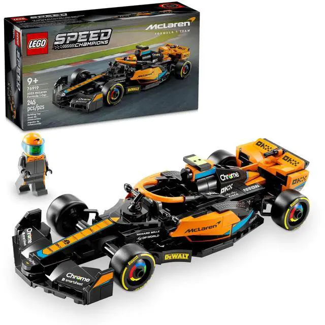 Alt view image 2 of 5 - international version speed champions Series 76919 2023 McLaren Formula 1 Race Car Number of parts 245 Suitable for age 9+ toy building blocks