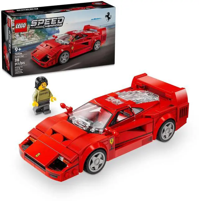 Alt view image 2 of 5 - international version speed champions Series 76934 Ferrari F40 Supercar Number of parts 318 Suitable for age 9+ toy building blocks