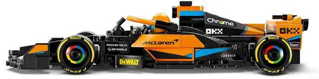 Alt view image 4 of 5 - international version speed champions Series 76919 2023 McLaren Formula 1 Race Car Number of parts 245 Suitable for age 9+ toy building blocks