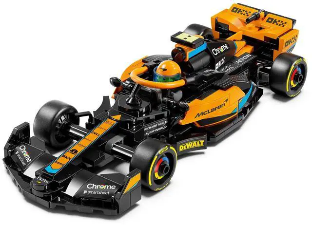 Alt view image 3 of 5 - international version speed champions Series 76919 2023 McLaren Formula 1 Race Car Number of parts 245 Suitable for age 9+ toy building blocks