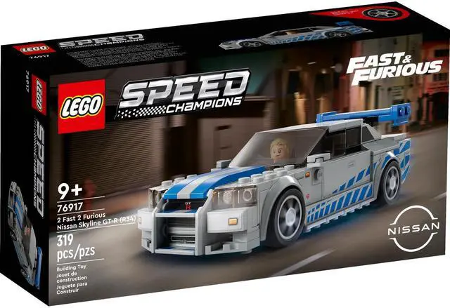 Alt view image 2 of 5 - international version speed champions Series 76917 2 Fast 2 Furious Nissan Skyline GT-R (R34) Number of parts 319 Suitable for age 9+ toy building blocks