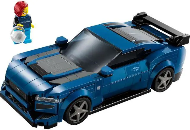 Main image of international version speed champions Series 76920 Ford Mustang Dark Horse Sports Car Number of parts 344 Suitable for age 9+ toy building blocks