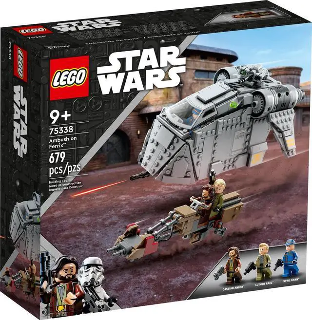 Alt view image 2 of 5 - international version star wars Series 75338 Ambush on Ferrix Number of parts 679 Suitable for age 9+ toy building blocks