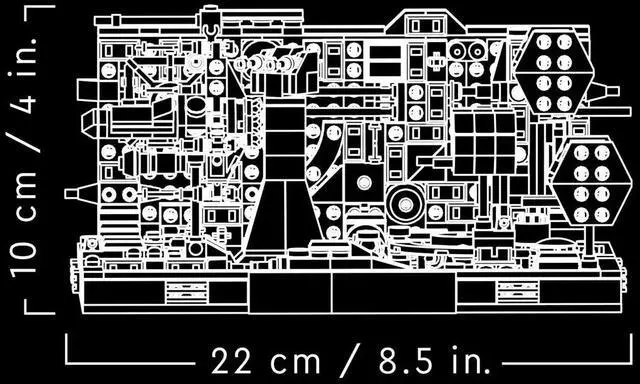 Alt view image 4 of 5 - international version star wars Series 75329 Death Star Trench Run Diorama Number of parts 665 Suitable for age 18+ toy building blocks