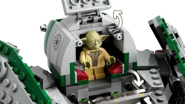 Alt view image 4 of 5 - international version star wars Series 75360 Yoda's Jedi Starfighter Number of parts 253 Suitable for age 8+ toy building blocks