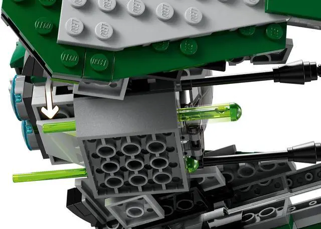 Alt view image 5 of 5 - international version star wars Series 75360 Yoda's Jedi Starfighter Number of parts 253 Suitable for age 8+ toy building blocks