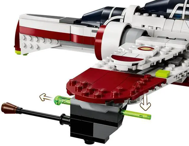 Alt view image 5 of 5 - international version star wars Series 75402 ARC-170 Starfighter Number of parts 497 Suitable for age 9+ toy building blocks