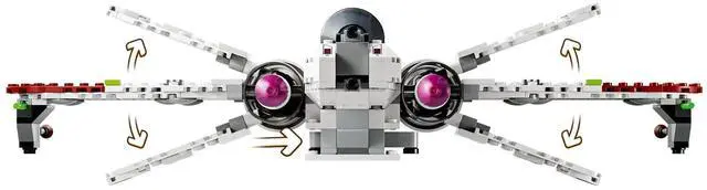 Alt view image 4 of 5 - international version star wars Series 75402 ARC-170 Starfighter Number of parts 497 Suitable for age 9+ toy building blocks