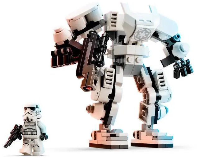 Alt view image 3 of 5 - international version star wars Series 75370 Stormtrooper Mech Number of parts 138 Suitable for age 6+ toy building blocks