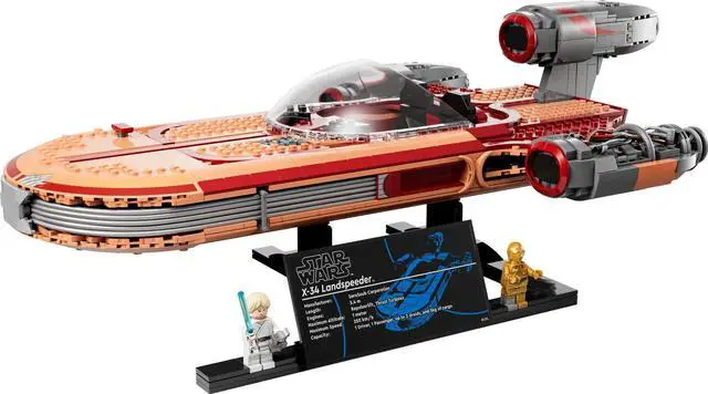 Main image of international version star wars Series 75341 Luke Skywalkers Landspeeder Number of parts 1890 Suitable for age 18+ toy building blocks