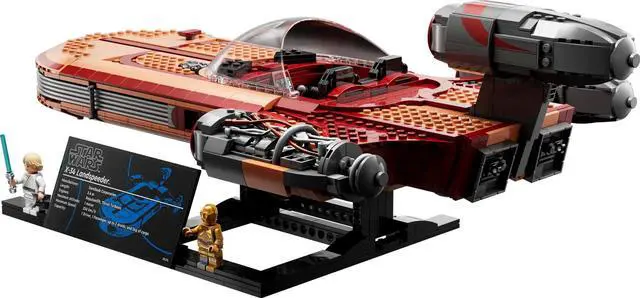 Alt view image 3 of 5 - international version star wars Series 75341 Luke Skywalkers Landspeeder Number of parts 1890 Suitable for age 18+ toy building blocks