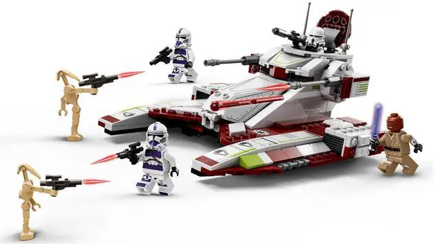 Alt view image 4 of 5 - international version star wars Series 75342 Republic Fighter Tank Number of parts 262 Suitable for age 7+ toy building blocks