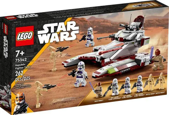 Alt view image 2 of 5 - international version star wars Series 75342 Republic Fighter Tank Number of parts 262 Suitable for age 7+ toy building blocks