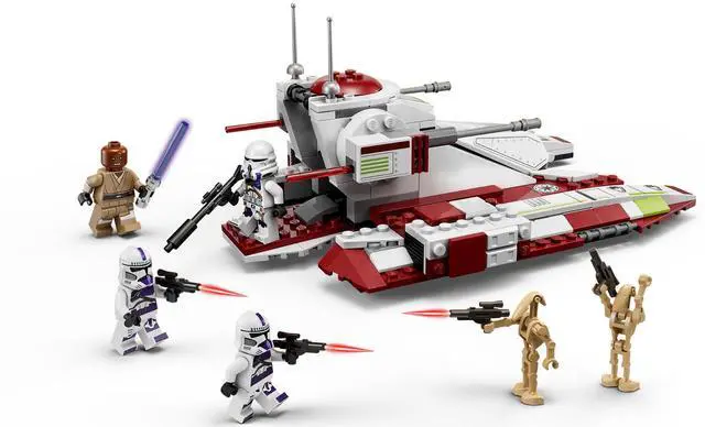 Alt view image 3 of 5 - international version star wars Series 75342 Republic Fighter Tank Number of parts 262 Suitable for age 7+ toy building blocks