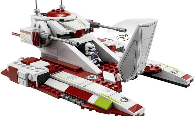 Alt view image 5 of 5 - international version star wars Series 75342 Republic Fighter Tank Number of parts 262 Suitable for age 7+ toy building blocks