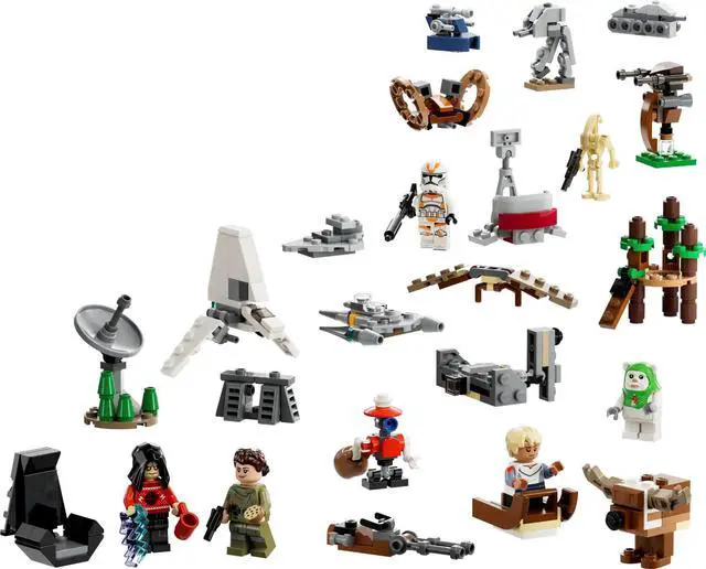 Alt view image 2 of 5 - international version star wars Series 75366 LEGO® Star Wars Advent Calendar 2023 Number of parts 320 Suitable for age 6+ toy building blocks