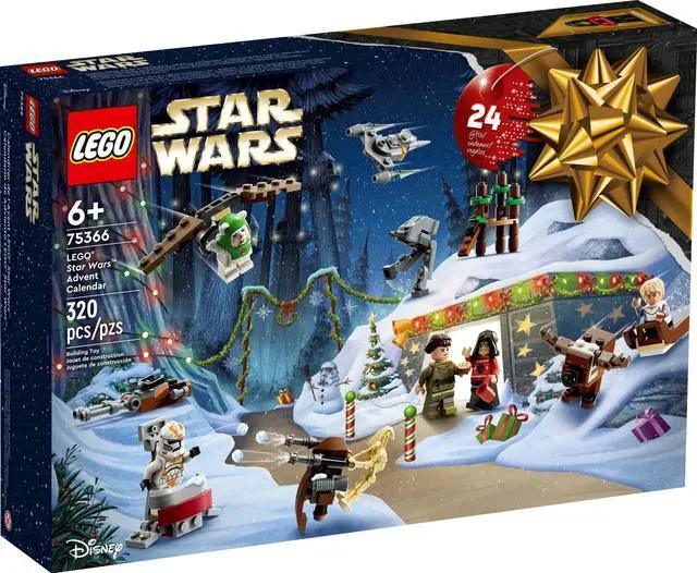 Main image of international version star wars Series 75366 LEGO® Star Wars Advent Calendar 2023 Number of parts 320 Suitable for age 6+ toy building blocks