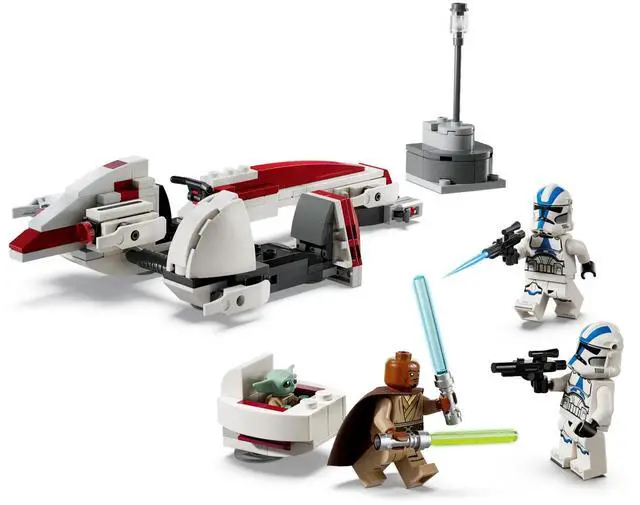 Alt view image 4 of 5 - international version star wars Series 75378 BARC Speeder Escape Number of parts 221 Suitable for age 8+ toy building blocks