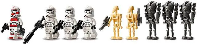 Alt view image 5 of 5 - international version star wars Series 75372 Clone Trooper & Battle Droid Battle Pack Number of parts 215 Suitable for age 7+ toy building blocks
