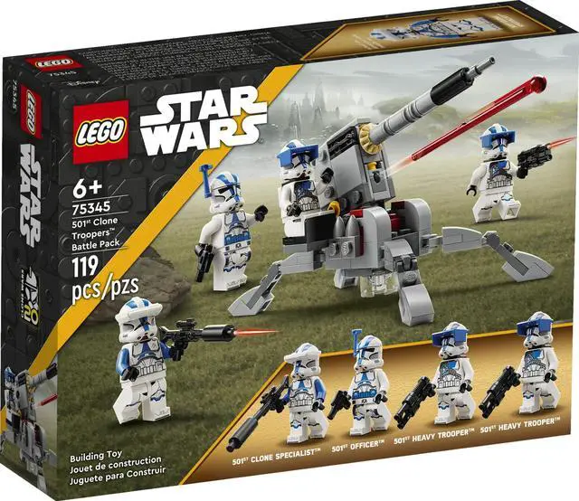 Alt view image 2 of 5 - international version star wars Series 75345 501st Clone Troopers Battle Pack Number of parts 119 Suitable for age 6+ toy building blocks