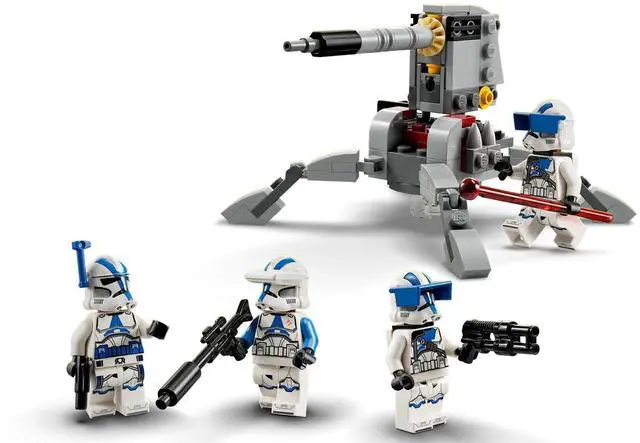 Alt view image 3 of 5 - international version star wars Series 75345 501st Clone Troopers Battle Pack Number of parts 119 Suitable for age 6+ toy building blocks