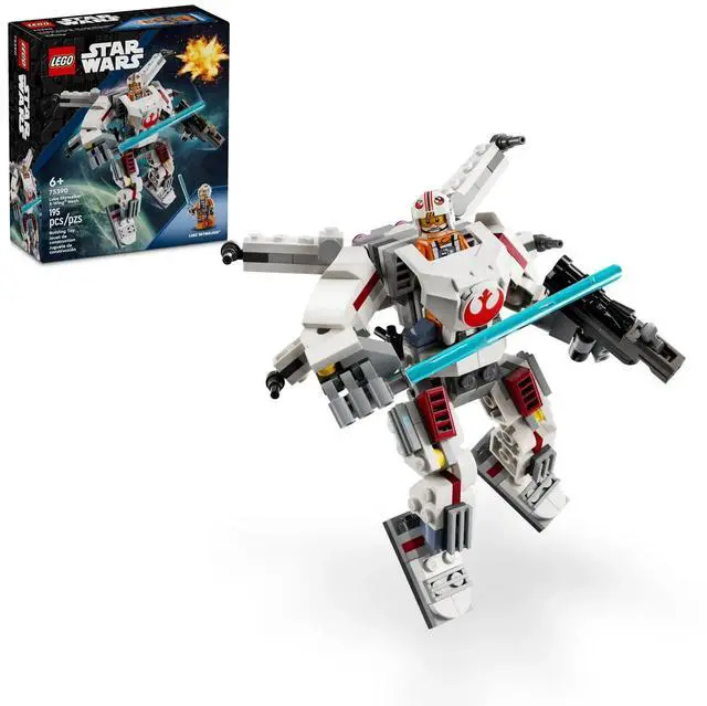 Alt view image 2 of 5 - international version star wars Series 75390 Luke Skywalker X-Wing Mech Number of parts 195 Suitable for age 6+ toy building blocks