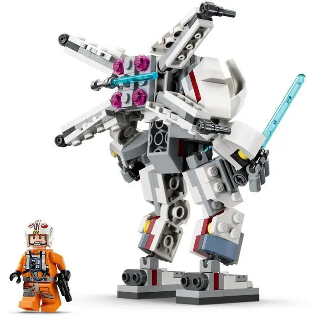 Alt view image 3 of 5 - international version star wars Series 75390 Luke Skywalker X-Wing Mech Number of parts 195 Suitable for age 6+ toy building blocks