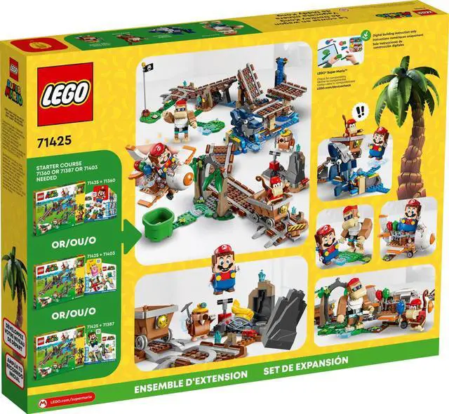 Alt view image 5 of 5 - international version super mario Series 71425 Diddy Kong's Mine Cart Ride Expansion Set Number of parts 1157 Suitable for age 8+ toy building blocks