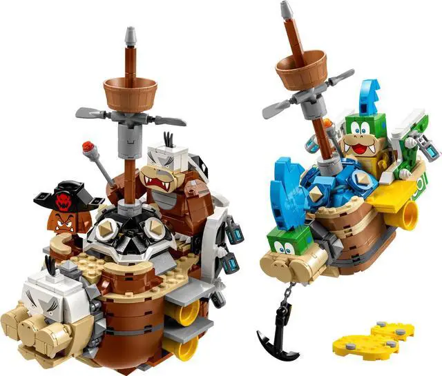 Main image of international version super mario Series 71427 Larry's and Mortons Airships Expansion Set Number of parts 1062 Suitable for age 8+ toy building blocks