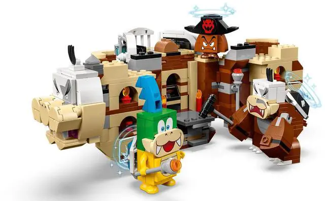 Alt view image 3 of 5 - international version super mario Series 71427 Larry's and Mortons Airships Expansion Set Number of parts 1062 Suitable for age 8+ toy building blocks