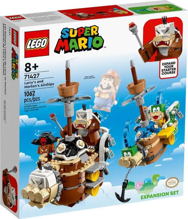 Alt view image 2 of 5 - international version super mario Series 71427 Larry's and Mortons Airships Expansion Set Number of parts 1062 Suitable for age 8+ toy building blocks