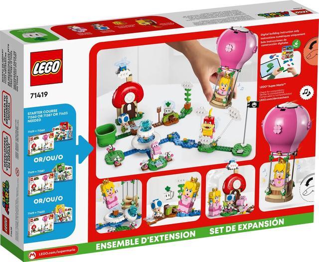 Alt view image 4 of 5 - international version super mario Series 71419 Peach's Garden Balloon Ride Expansion Set Number of parts 453 Suitable for age 7+ toy building blocks