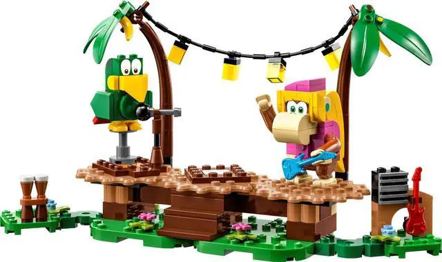 Main image of international version super mario Series 71421 Dixie Kong's Jungle Jam Expansion Set Number of parts 174 Suitable for age 7+ toy building blocks