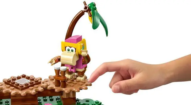 Alt view image 4 of 5 - international version super mario Series 71421 Dixie Kong's Jungle Jam Expansion Set Number of parts 174 Suitable for age 7+ toy building blocks