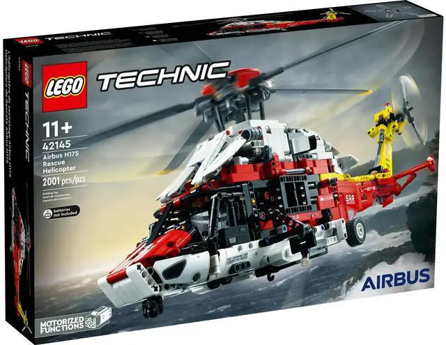 Alt view image 2 of 5 - international version TECHHNIC Series 42145 Airbus H175 Rescue Helicopter Number of parts 2001 Suitable for age 11+ toy building blocks