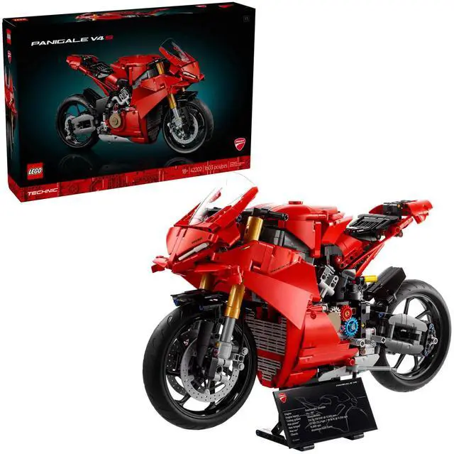 Alt view image 2 of 5 - international version TECHHNIC Series 42202 Ducati Panigale V4 S Motorcycle Number of parts 1603 Suitable for age 18+ toy building blocks