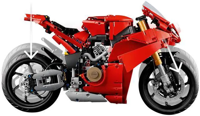 Alt view image 5 of 5 - international version TECHHNIC Series 42202 Ducati Panigale V4 S Motorcycle Number of parts 1603 Suitable for age 18+ toy building blocks