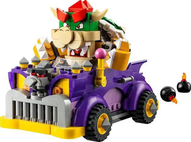 Main image of international version super mario Series 71431 Bowser's Muscle Car Expansion Set Number of parts 458 Suitable for age 8+ toy building blocks