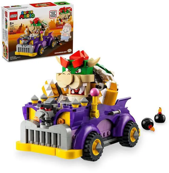 Alt view image 2 of 5 - international version super mario Series 71431 Bowser's Muscle Car Expansion Set Number of parts 458 Suitable for age 8+ toy building blocks