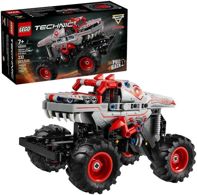 Alt view image 2 of 5 - international version TECHHNIC Series 42200 Monster Jam ThunderROARus Pull-Back Number of parts 232 Suitable for age 7+ toy building blocks