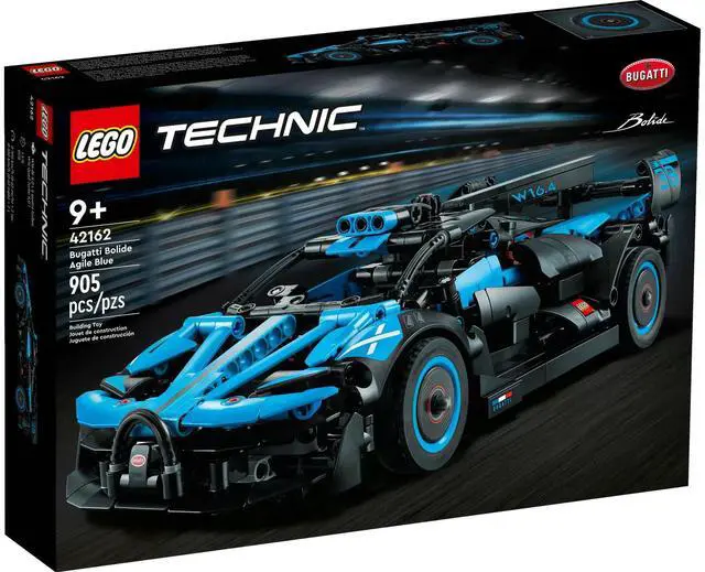 Alt view image 2 of 5 - international version TECHHNIC Series 42162 Bugatti Bolide Agile Blue Number of parts 905 Suitable for age 9+ toy building blocks